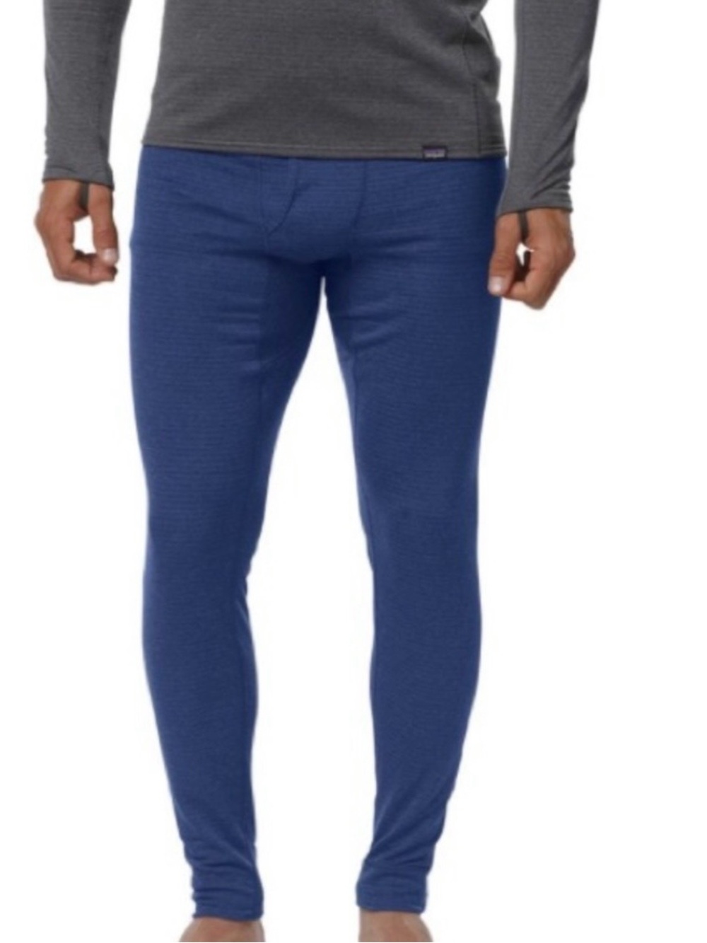 Men's Patagonia Capilene Navy Long Thermal Underwear Bottoms